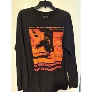 Australian Pop Rock Band 5SOS Five Seconds Of Summer LS Concert Shirt 2019 L